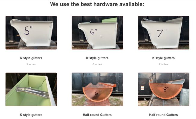 Gutter Hardware Types from Gutter Guy Inc of Jensen Beach FL